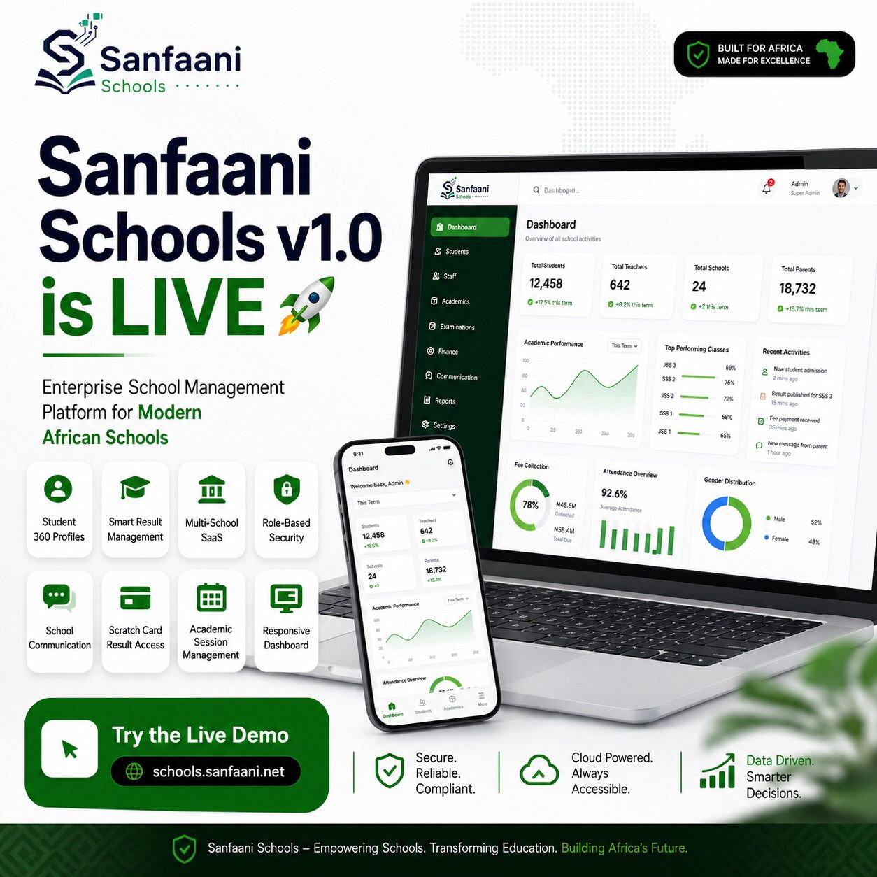 Sanfaani Schools product graphic